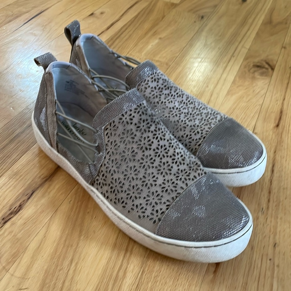 Jambu | Erin Slip-on Floral Perforated Sneakers with Side Cutouts